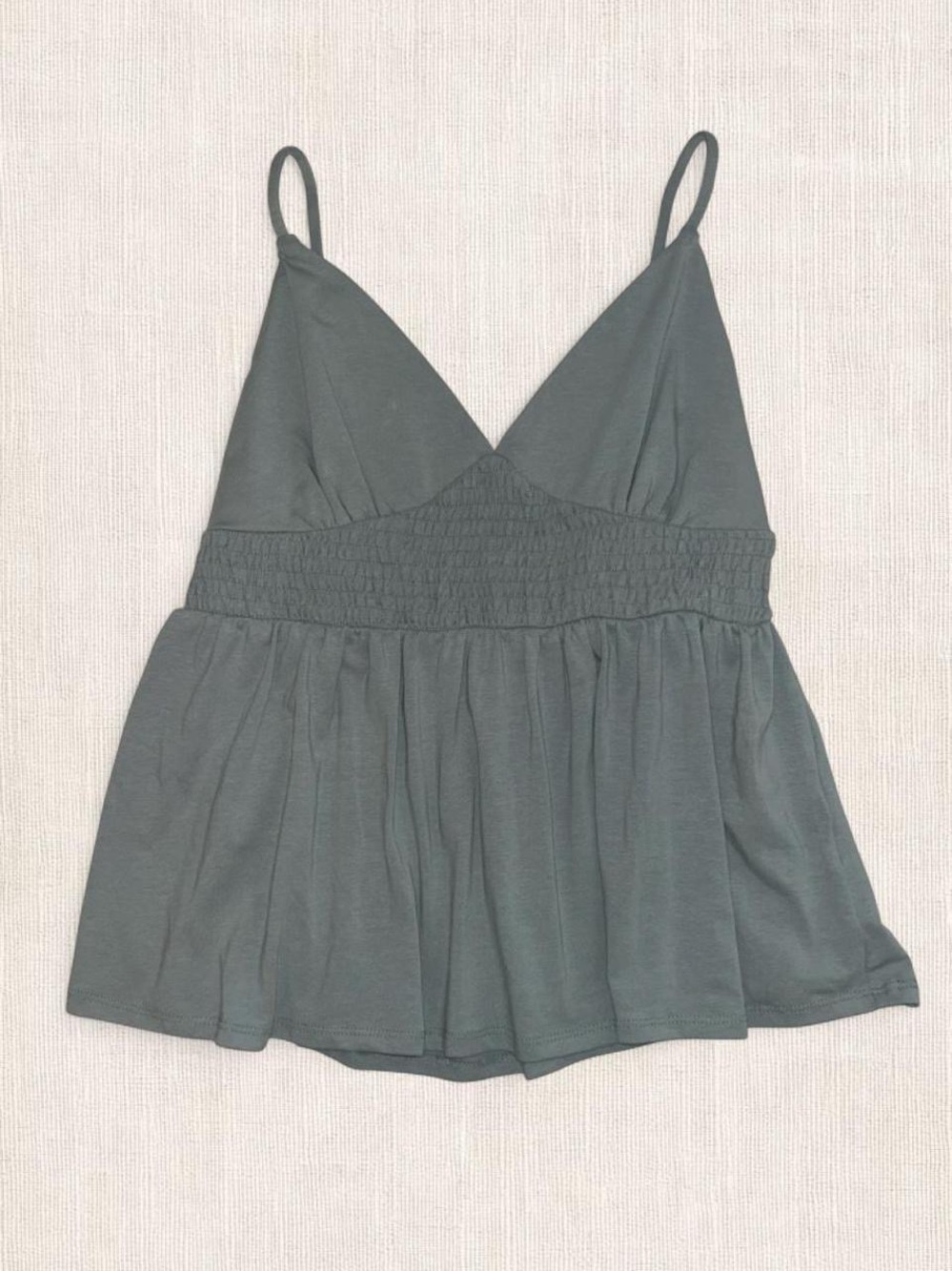 Teal Peplum Top